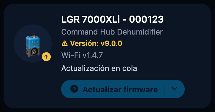 Actualización en cola